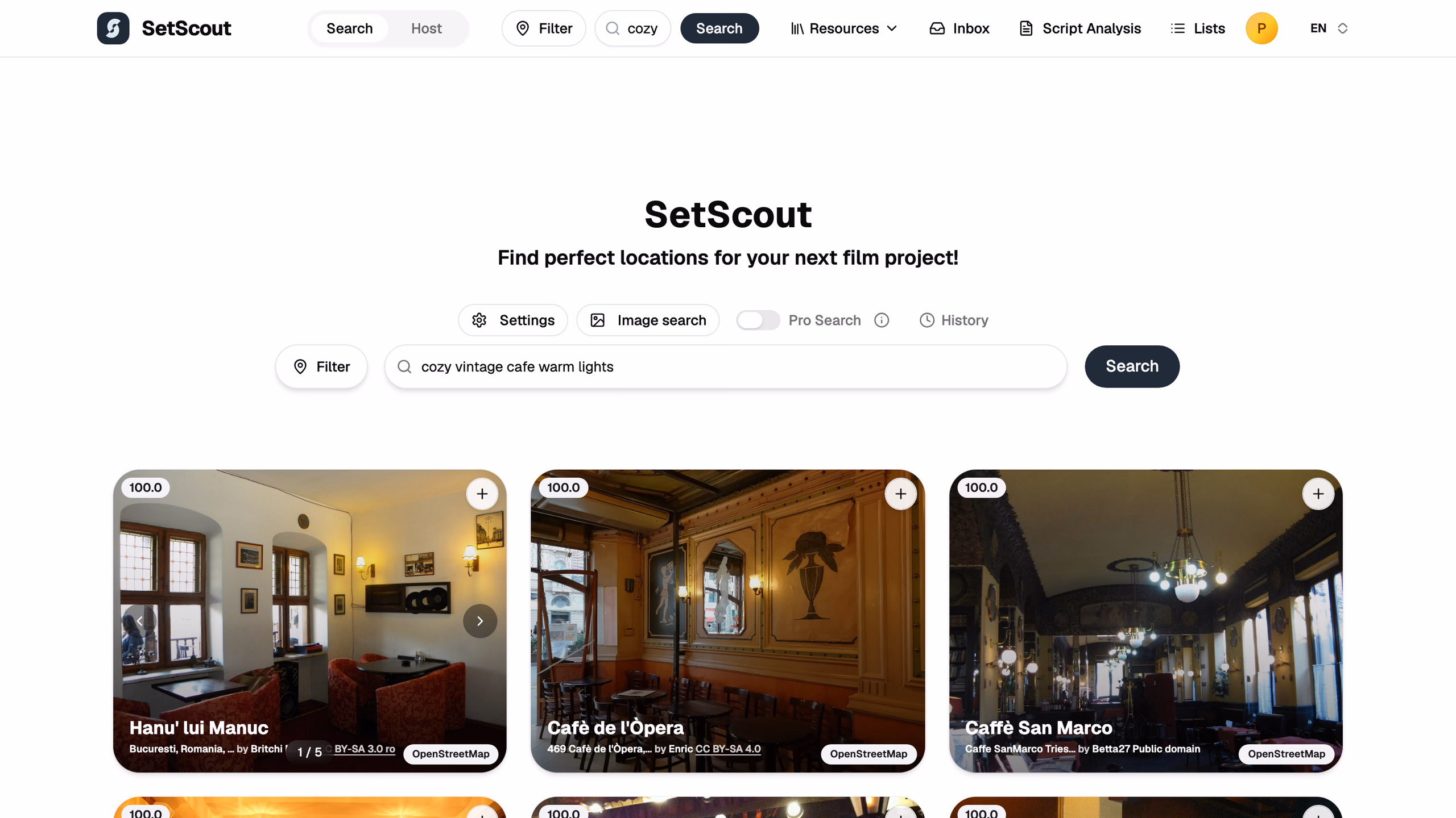 Search screenshot